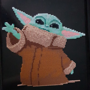 Mary G, from the Mandalorian, hamma beads.jpg